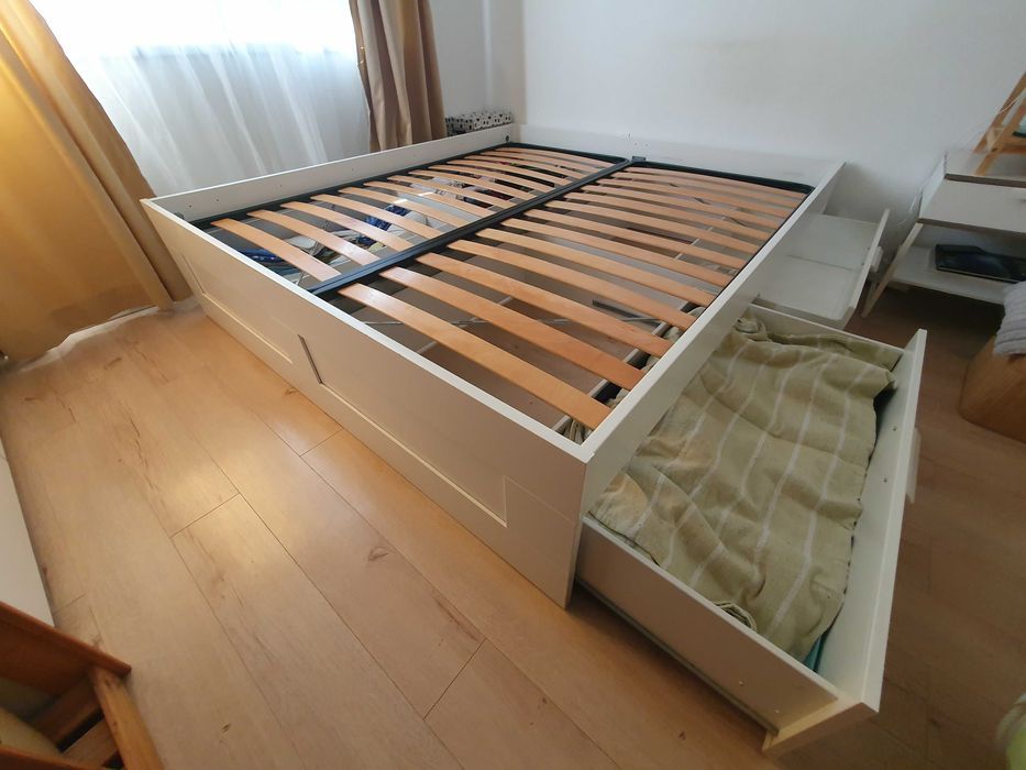 Легло Brimnes 186x206 IKEA с подматрачна рамка