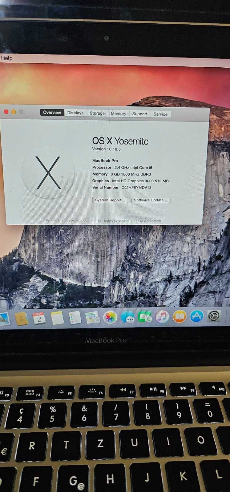 MacBook Pro 13.3'' 8GB RAM 120GB SSD Intel Core i5-Батерия 6часа! топ