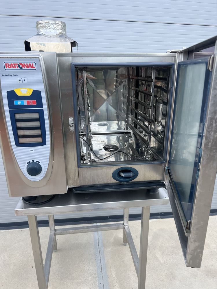 Oferta-Cuptor Rational SCC61G -gaz 6 tavi- autospalare - suport inclus