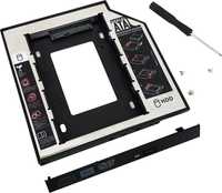 Adaptor Rack Caddy 9.5 / 12.7 mm pt. SSD HDD SATA laptop in loc DVD