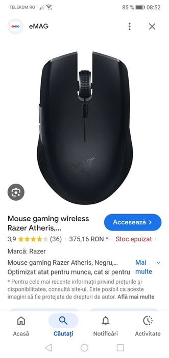 Mouse Gaming wireless Razer Atheris