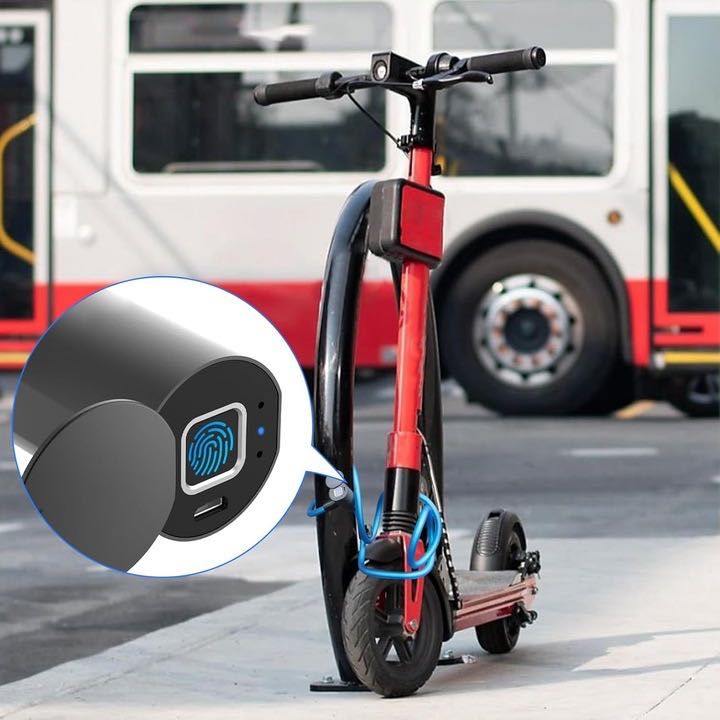 Antifurt smart bici/moto cu deblocare telefon/amprenta,sigilat