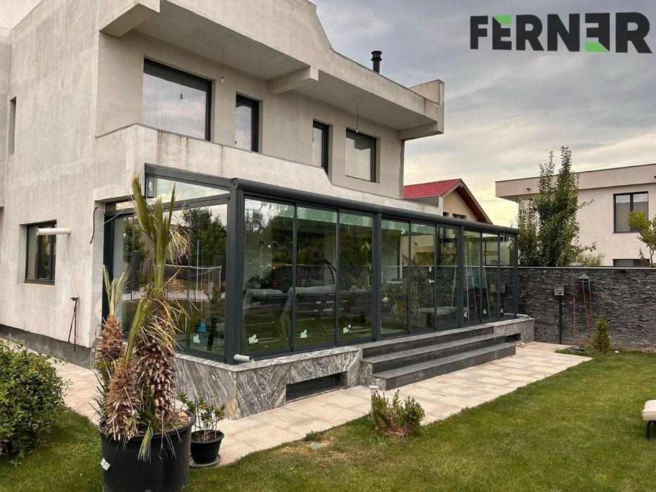 Sisteme Glisante ALUMINIUM si STICLA SECURIZATA-PT.Terase si Balcoane
