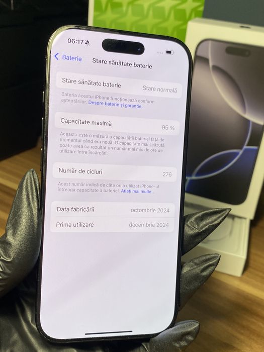 iPhone 16 Pro • 256 GB • Black Titanium