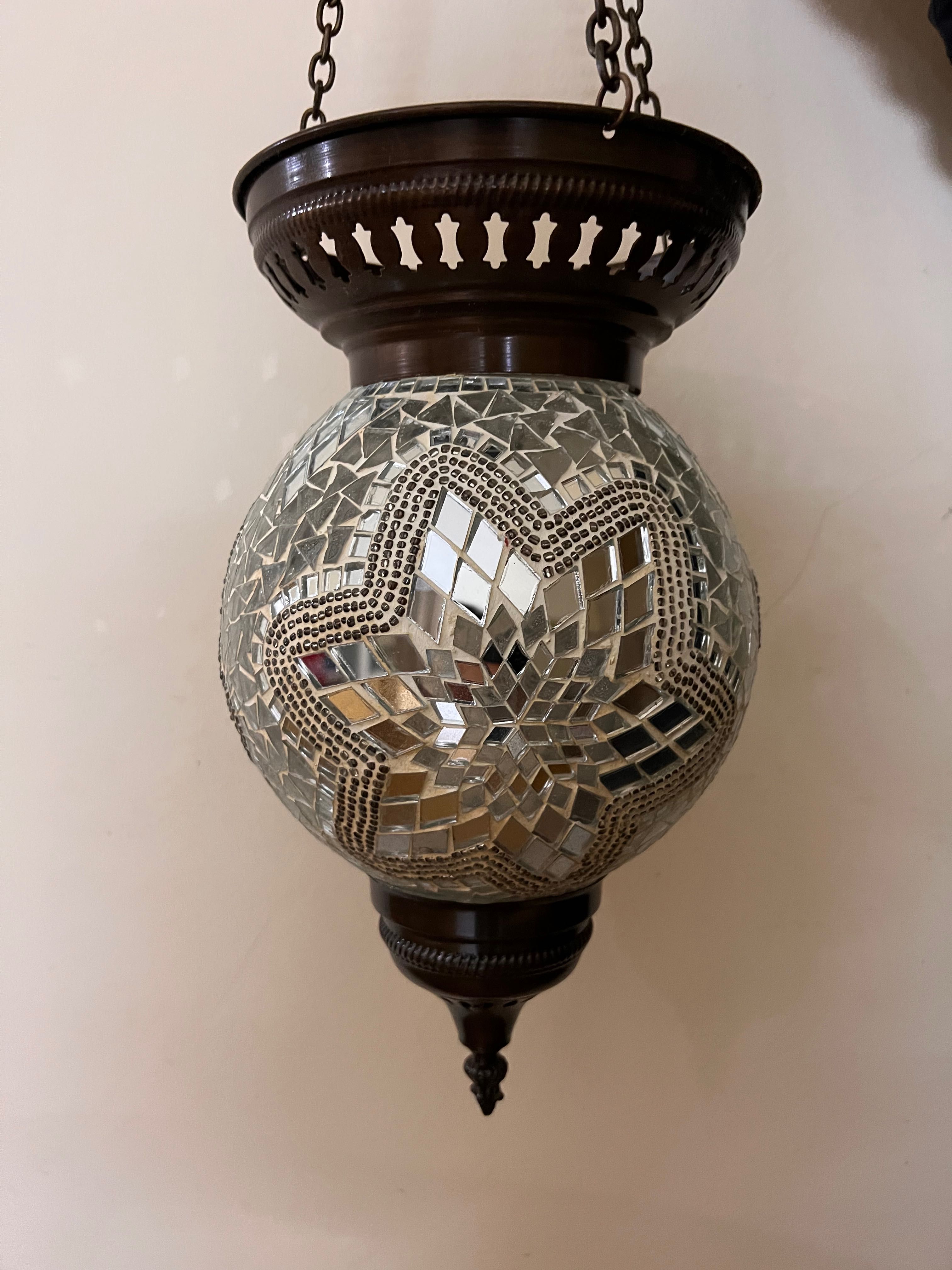 Турецкая восточная мозаичная стеклянная люстра абажур фонарик мозаика