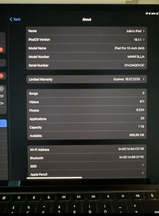 Ipad M4 Pro 13” cu Magic Keyboard si Apple Pencil Pro