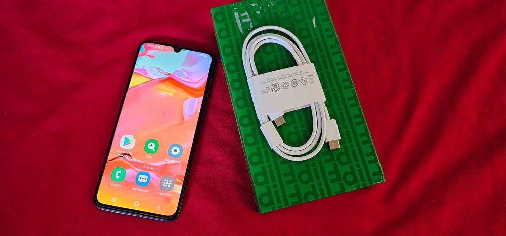 Samsung Galaxy А70 128GB Blue-Неразличим от нов!