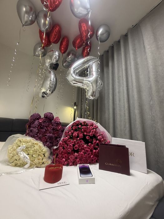 Цветы сегодня получила