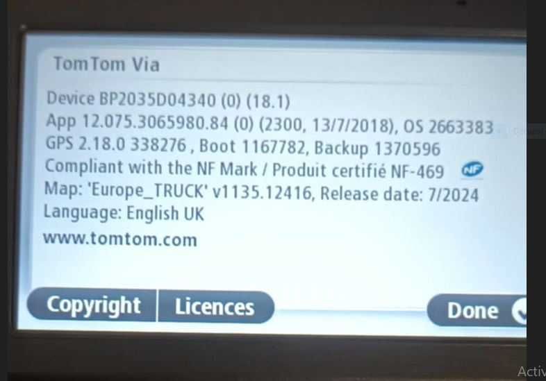 TomTom VIA, harta camioane full Europa 2024