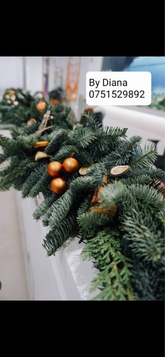 Coronite si ghirlande din brad natural