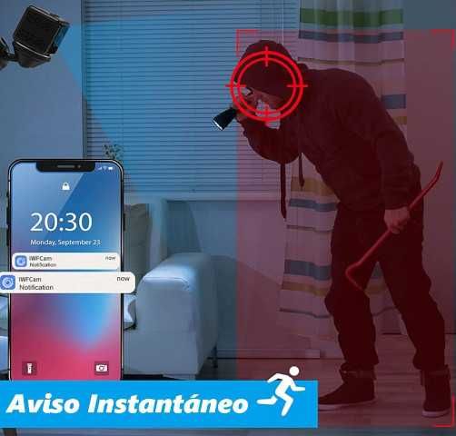 Мини шпионска камера VELER, Full HD 1080P, WiFi охранителна камера