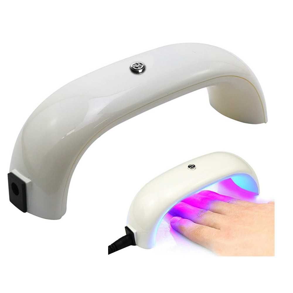 Мини LED/UV лампа 9W с таймер- Слушалка с USB захранване
