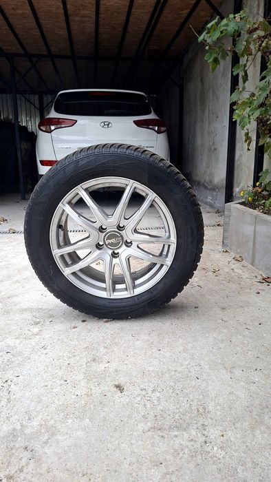 Jante+anvelope cu senzori de presiune