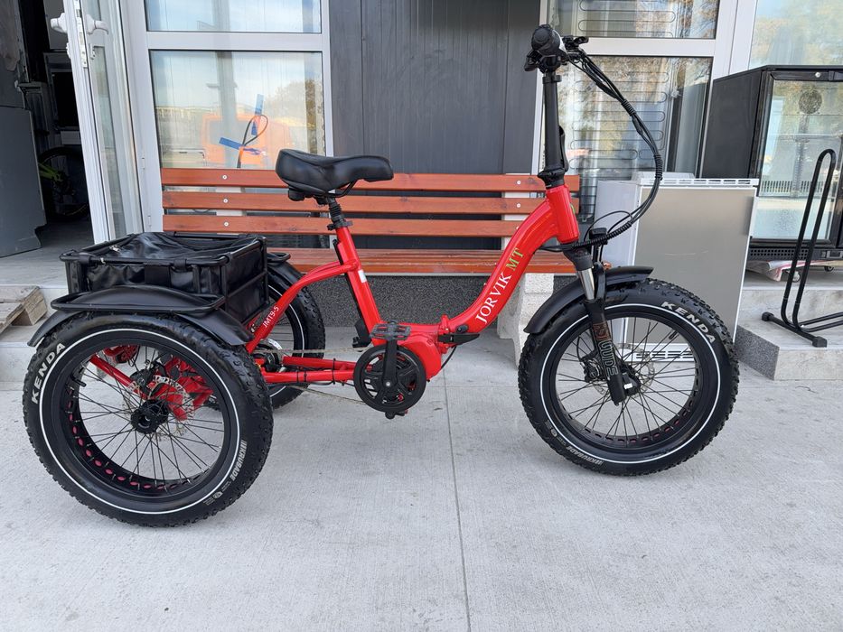 Електрическа Триколка Fat Tire Jorvik Mid Drive 20цола