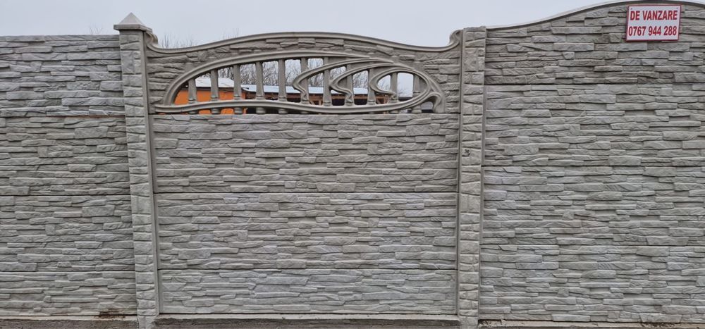 Gard din beton prefabricat