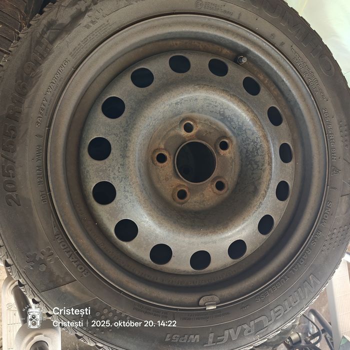 Jante cu anvelope iarnă 205/55r16 ( kia- Hyundai )