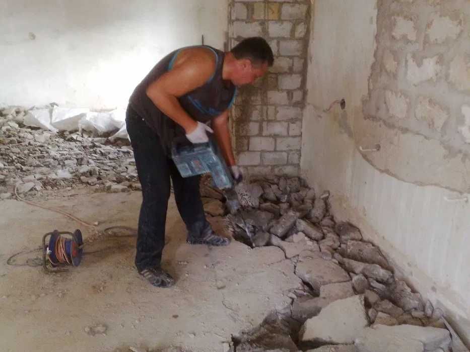 Демонтаж Отбойный Молоток Бьём всё Снос Слом Домов Зданий Сооружений