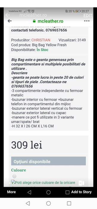 Geantă damă piele