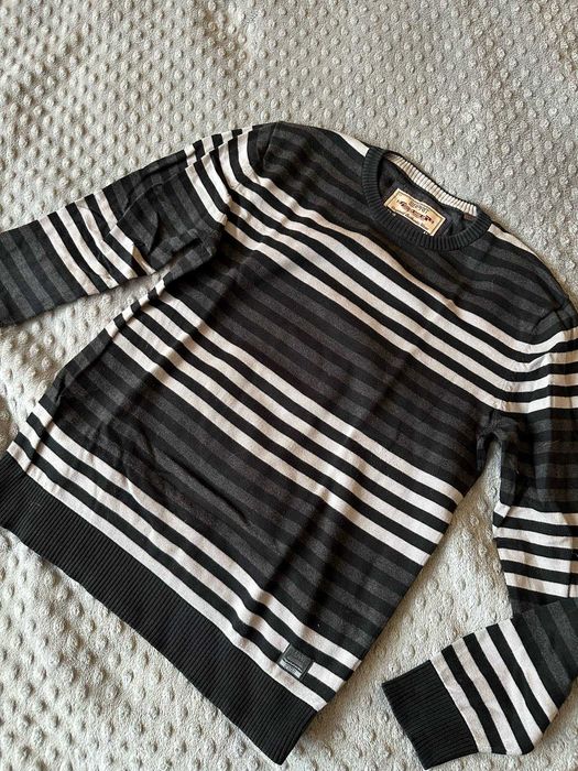 Esprit Grey Striped Sweater | Long Sleeve | Size M