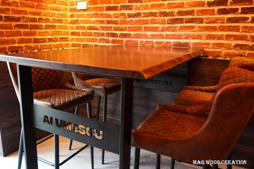 Masa cafea, blat lemn masiv- cires- 900 RON- Masa Horeca!