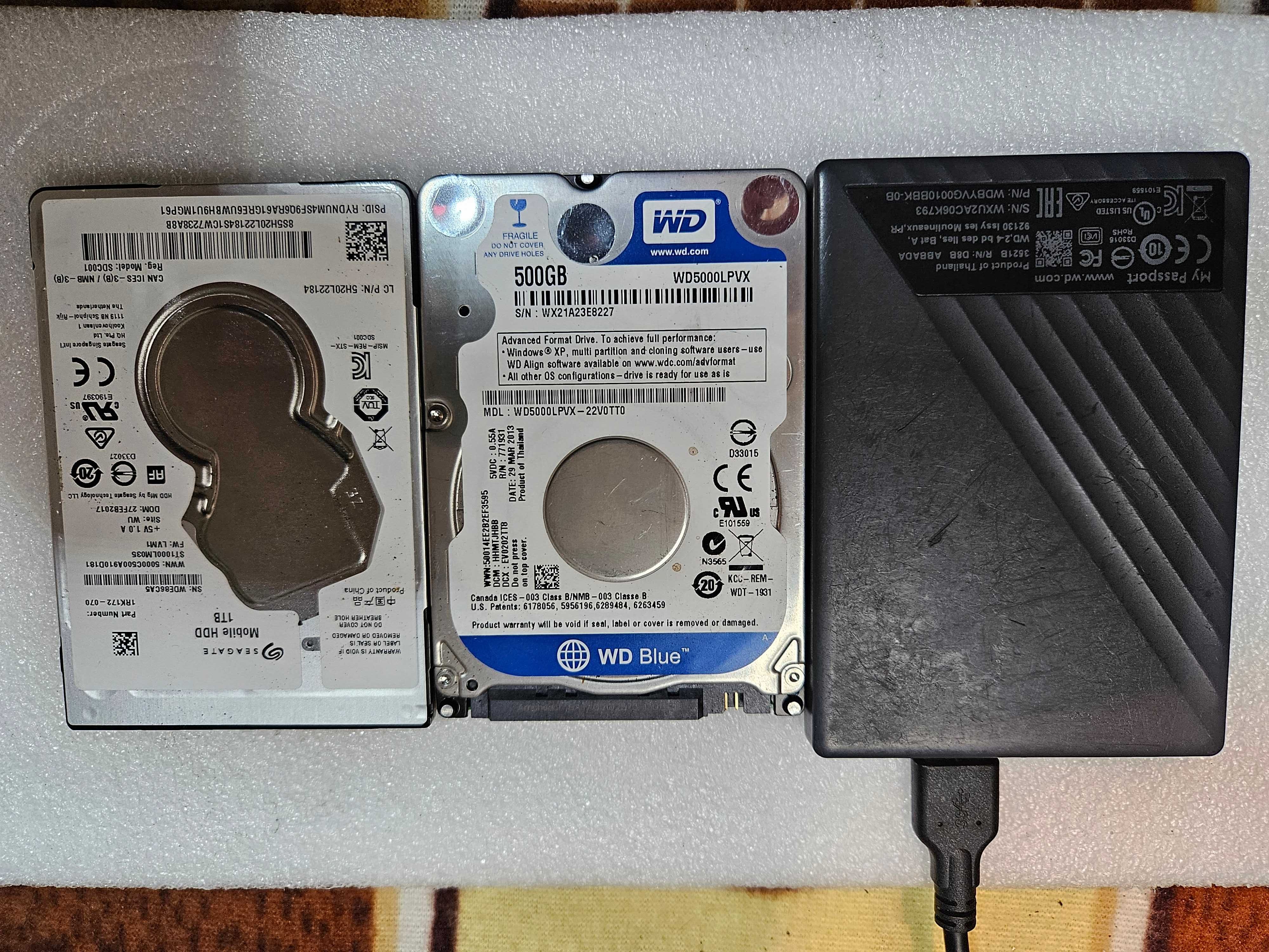 HDD Seagate 2TB, 1TB,