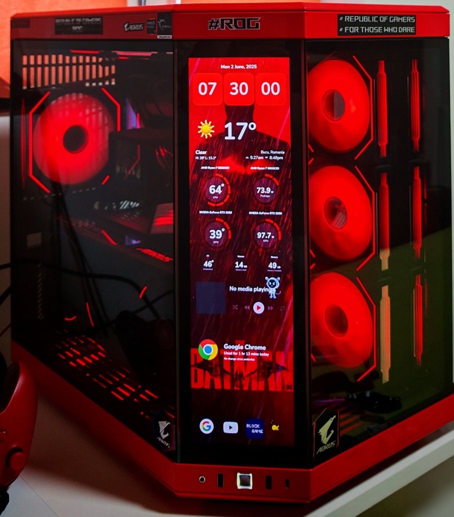 PC Gaming & Streaming Ultimate!-Sistem Complet, 9800X3D, 5090,64GB.4TB