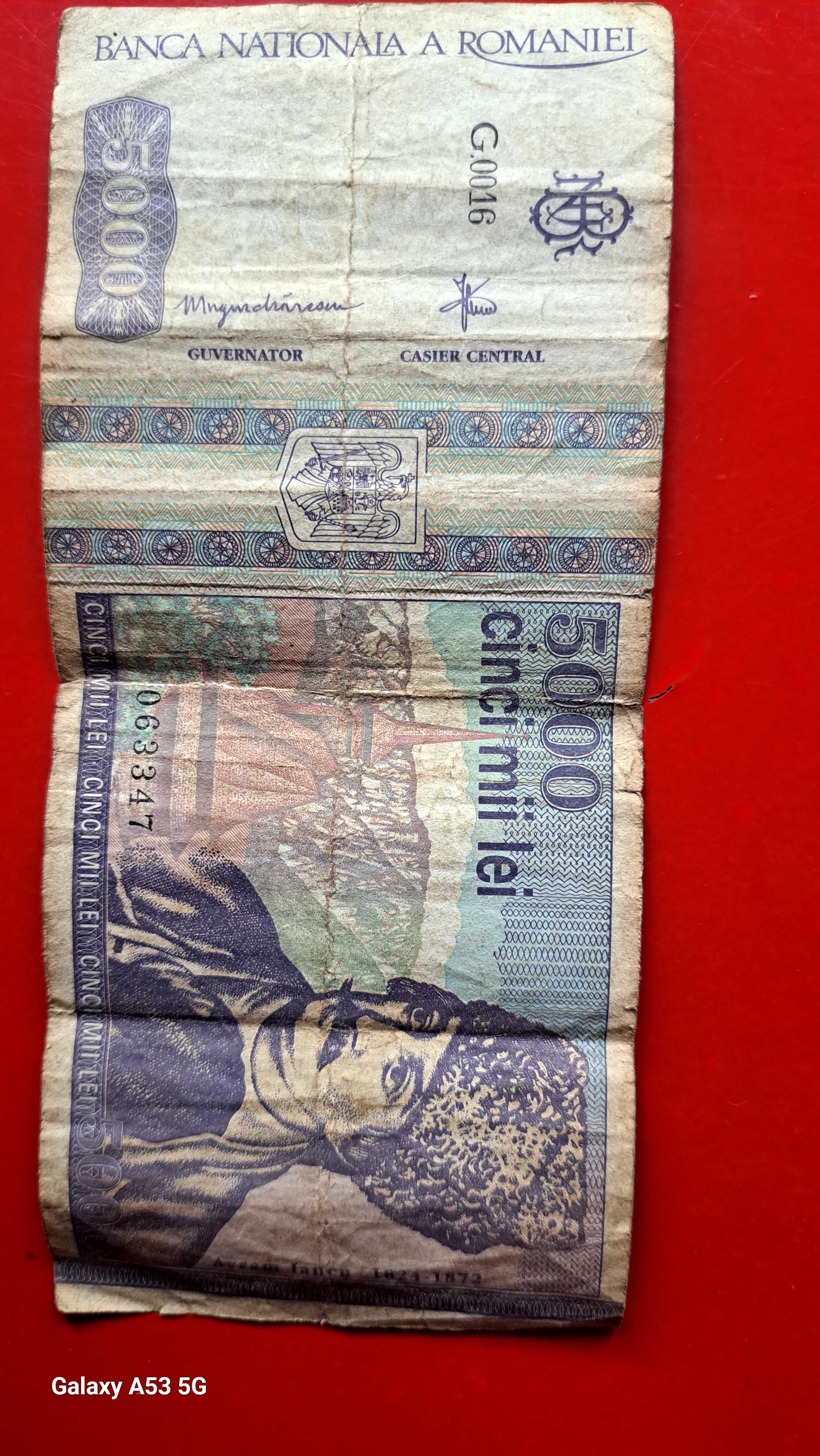 Bancnota 5000 lei 1993