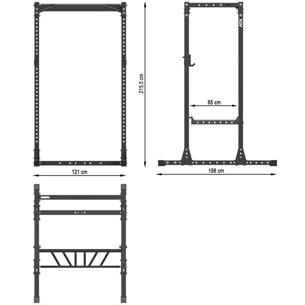 Силова Клетка ATX Power Rack - 650, Фитнес Уред, Стойка