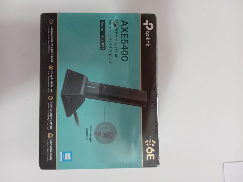 TP-Link Archer TXE70UH AXE5400 - Трибандов Wi-Fi 6E High Gain USB