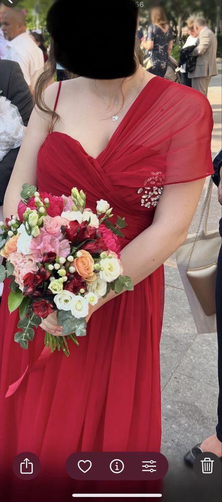 Rochie lunga rosie nasa facuta pe comanda