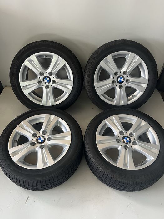 Оригинални джанти 16 цола 5х120 за БМВ Е87 със зимни гуми 195/55/16