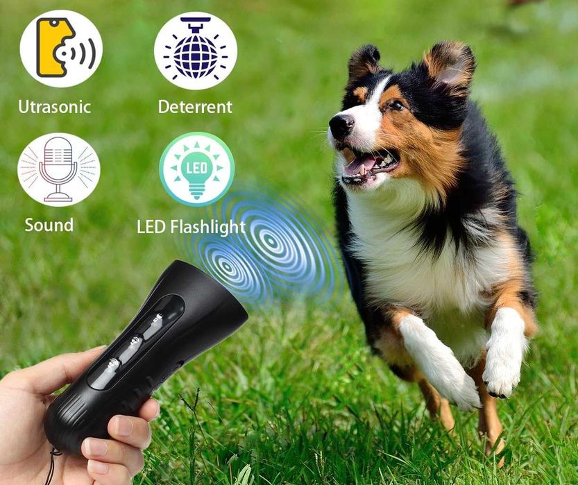 Dispozitiv Ultrasonic Anti-Lătrat Câini, Portabil