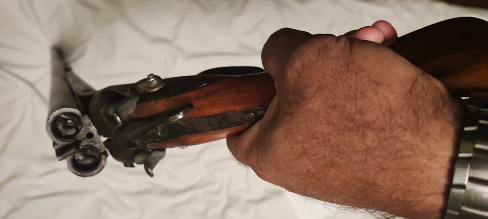 Ловна деактивирана пушка с външни удърници. Обезопасена Тула