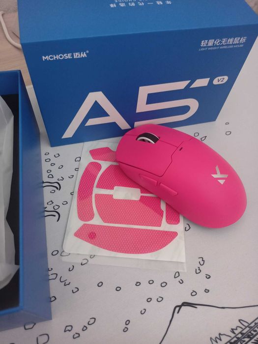 Мышь MCHOSE A5 v2 Ultra "красный" (Новый с гарантией на 1 год)