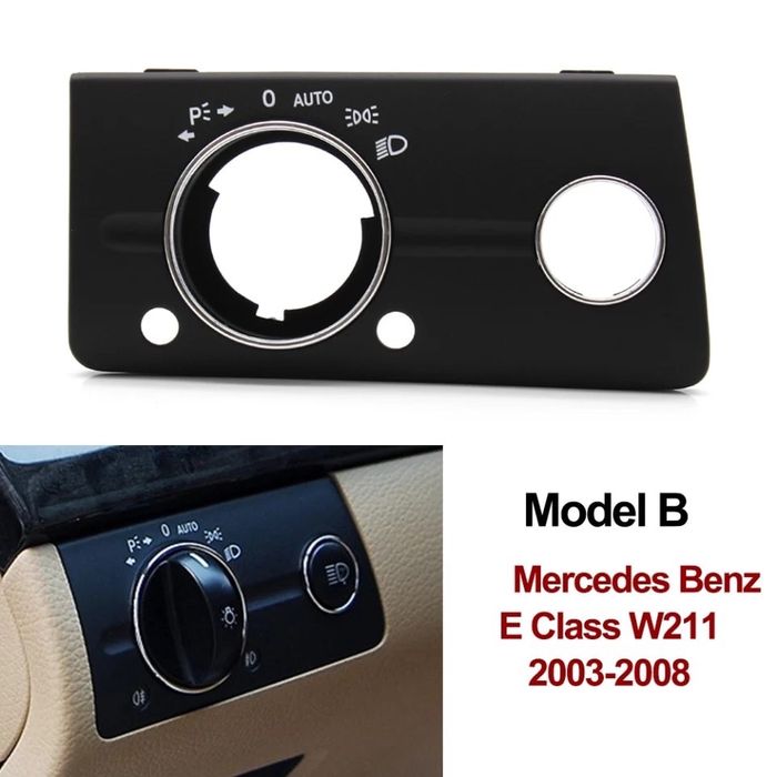 Mercedes benz w211 E class панел конзола бутон копче капак е фарове
