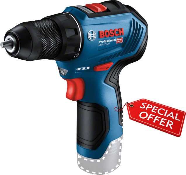 Акумулаторен безчетков винтоверт GSR 12V-30 Solo Professional Bosch