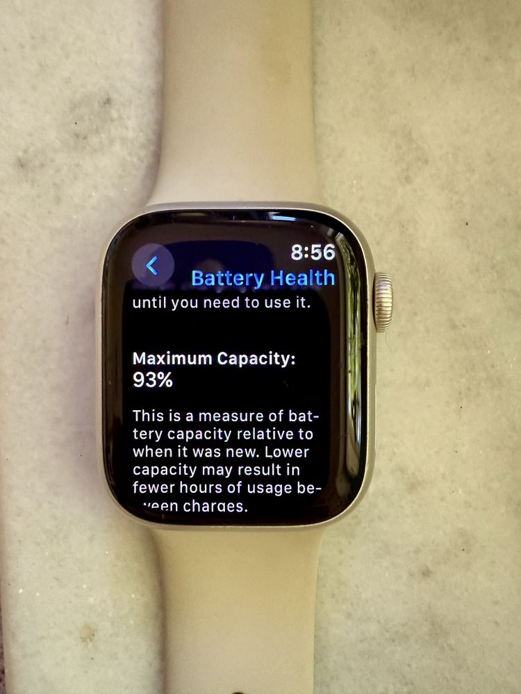 Apple watch 9 starlight 41mm  изрядно състояние