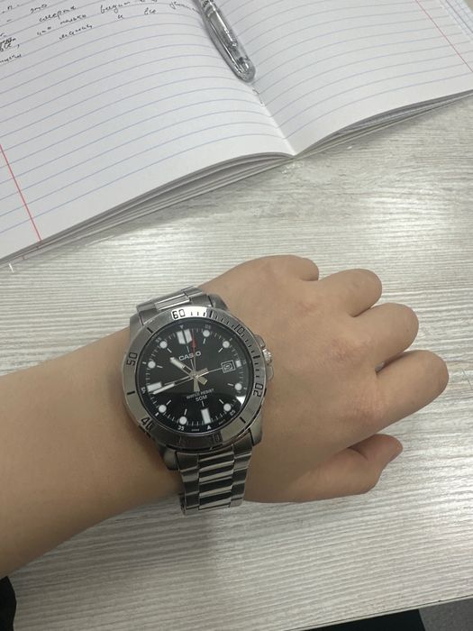 часы casio,метал,мужские