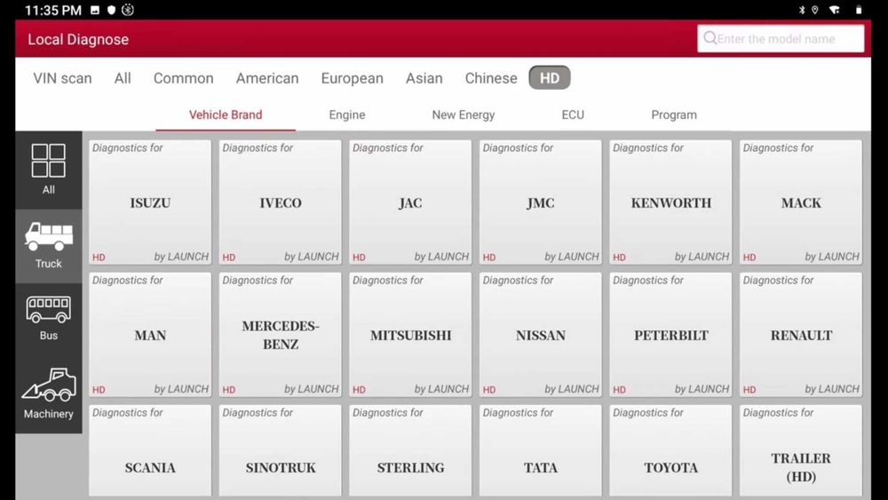 Tester Launch x431 SmartlinkC Turisme si Camioane cu Tableta LAUNCH