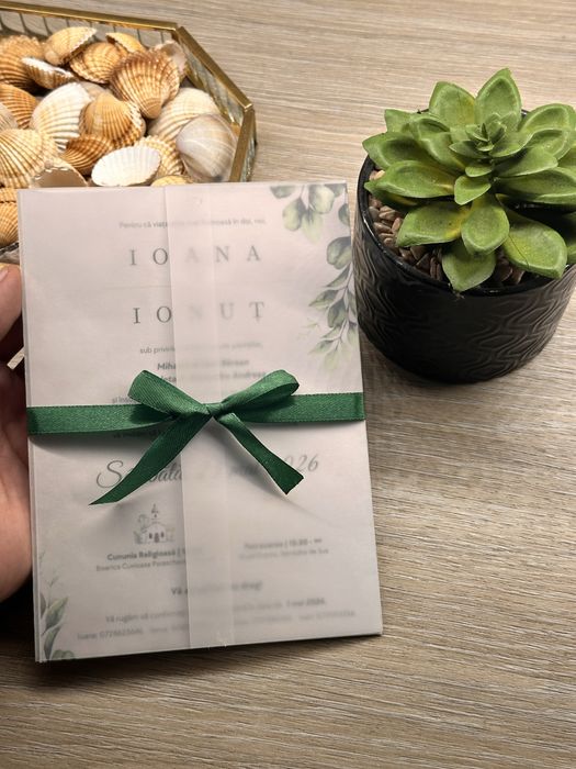Invitații nuntă și botez personalizate pentru evenimente speciale