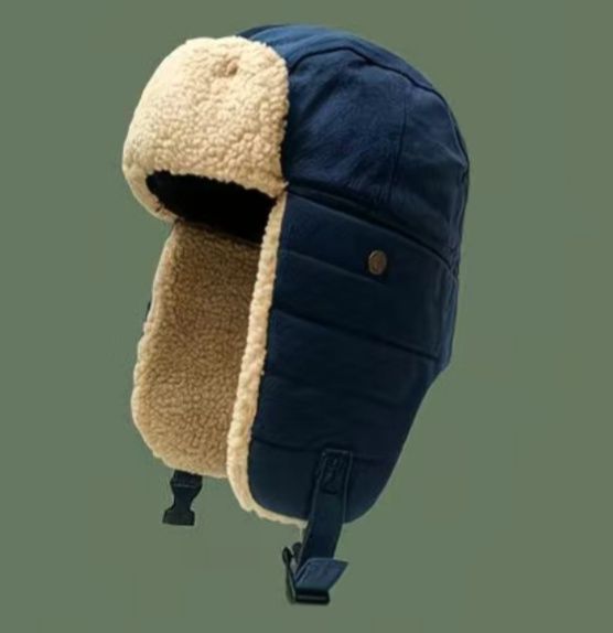 Ушанка синий цвет