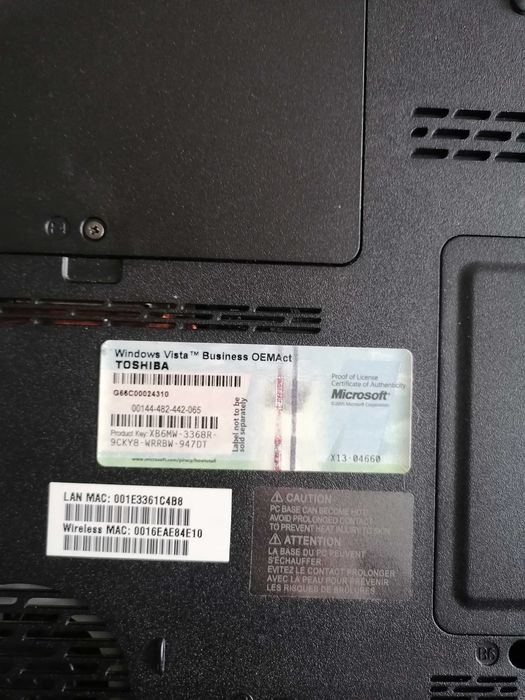 лаптоп Toshiba Satellite Pro A300 за части