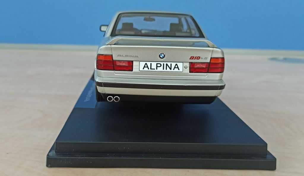 Macheta BMW Alpina B10 4.6 E34 1994 silver - MCG 1/18