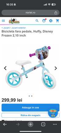 Vand bicicleta fara pedale Disney Frozen 2 - 10 inch