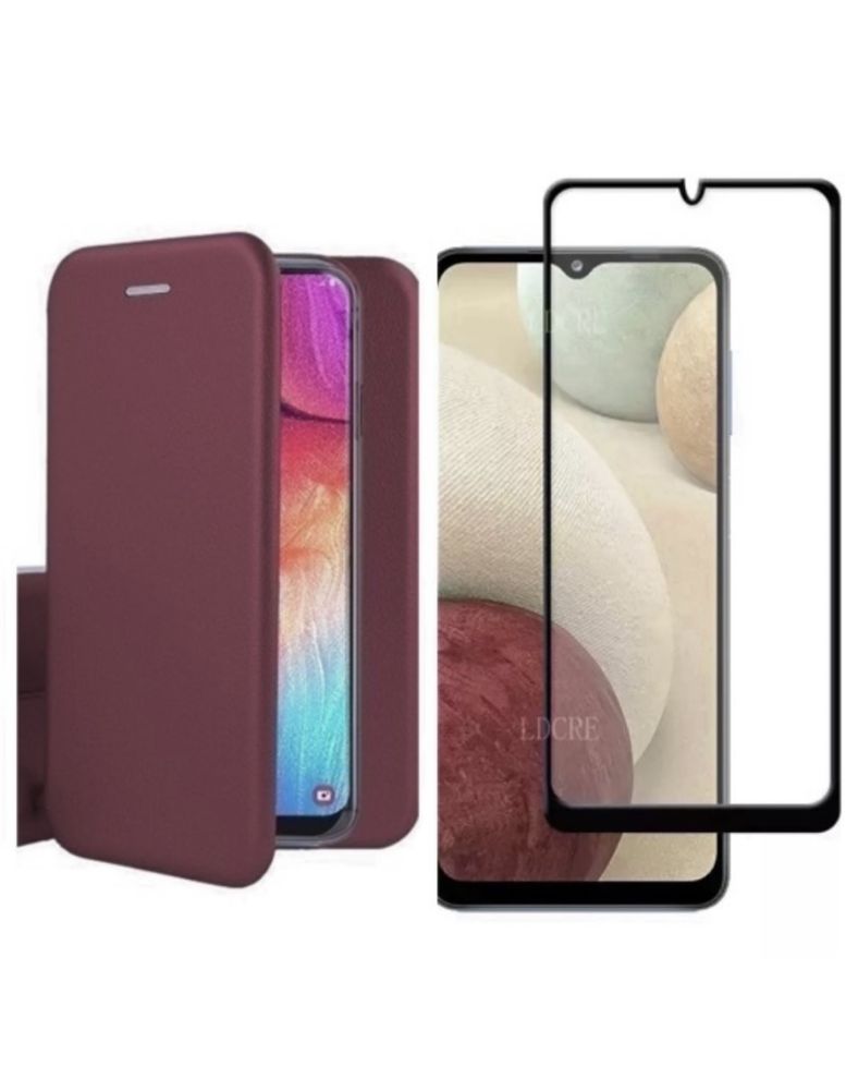 Samsung S24 S23 S20 S21FE Husa Flip Case Eco si Folie Sticla Curb 9D