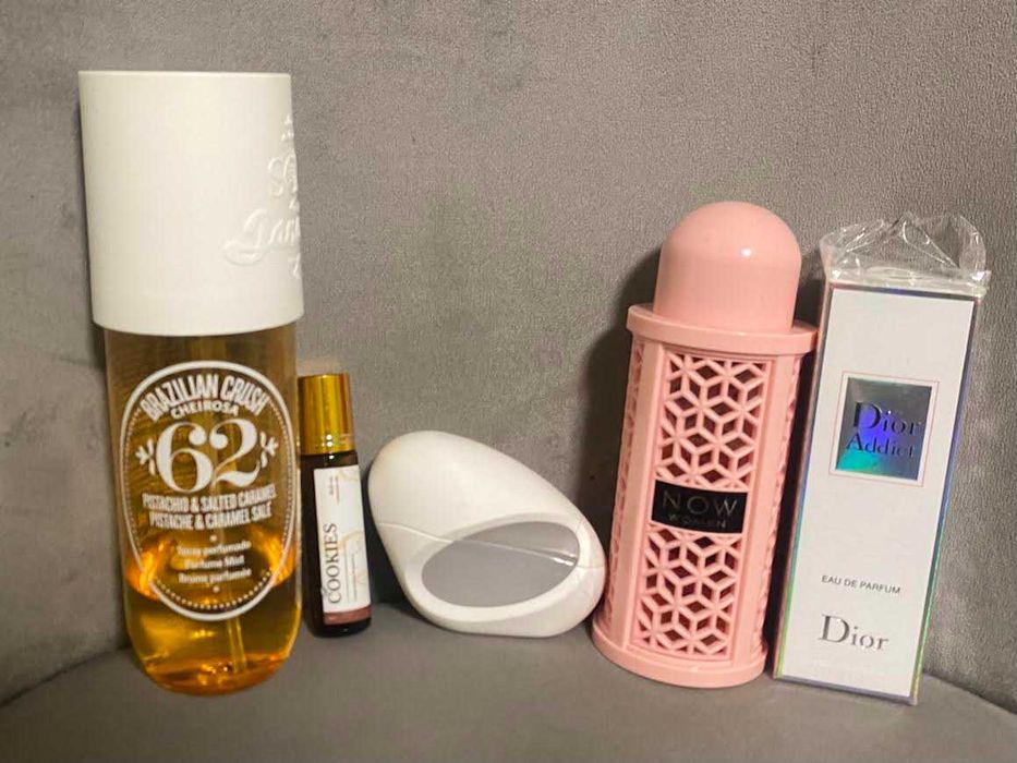 колекция парфюми dior addict, sol de janeiro, ariana grande