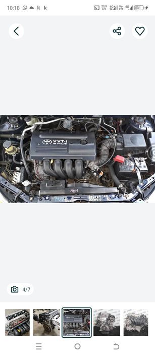 Двигатель 1ZZ-FE (1.8л) и АКПП (коробка автомат) Toyota Corolla