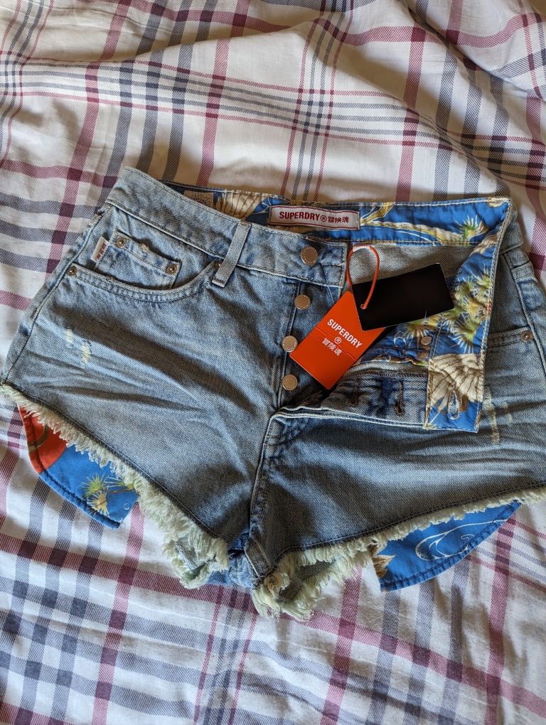 Jeans scurt damă superdry