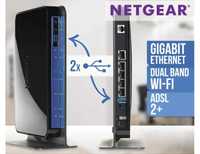 Модем Netgear DGND3700 N600 Dual-Band ADSL2+ Modem. Роутер. Wi Fi.