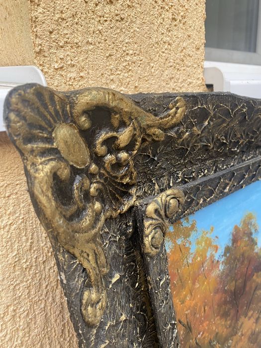 Vand tablou peisaj toamna cu rau